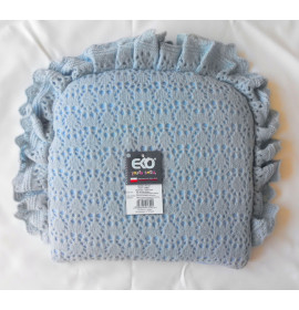 Подушка Ажурная EKO PO-03 голубая