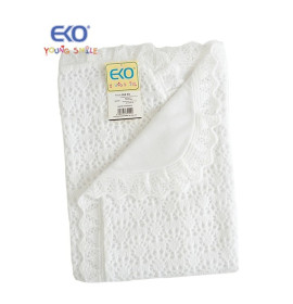 Плед PLE-01 "Ажурный" белый