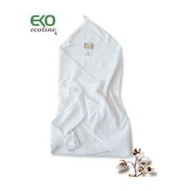 Плед PLE-11 "Уголок" ХЛОПОК белый