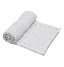 Плед PLE-09 ХЛОПОК белый