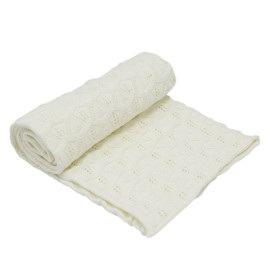 Плед PLE-09 ХЛОПОК экрю