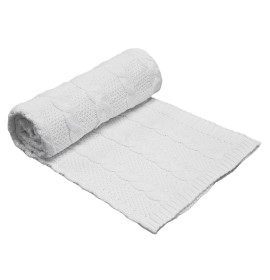 Плед PLE-22 "Коси" білий