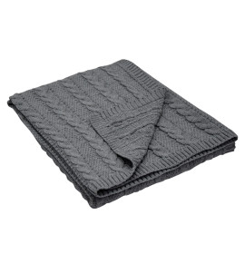 Плед PLE-27 КОСИ графіт