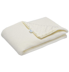 Плед Вязаный Минки EKO ple-34 кремовый