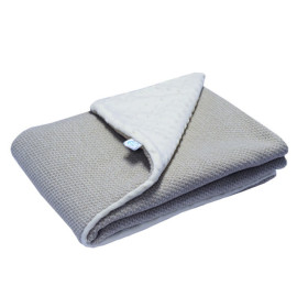 Плед Вязаный Минки EKO ple-34 серый