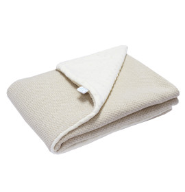 Плед Вязаный Минки EKO ple-34 бежевый