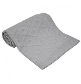 Плед Ромбы вязаный EKO ple-64 серый