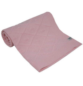 Плед Ромбы вязаный EKO ple-64 розовый