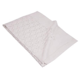 Плед Ажурный хлопковый EKO ple-68 белый