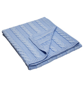 Плед PLE-27 КОСИ блакитний