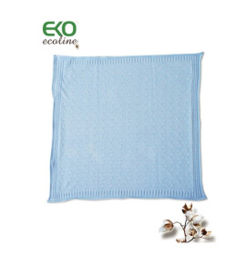 Плед PLE-03 "DW-03" ХЛОПОК голубой