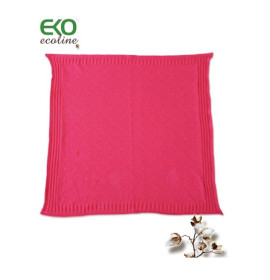 Плед PLE-03 "DW-03" ХЛОПОК фуксия