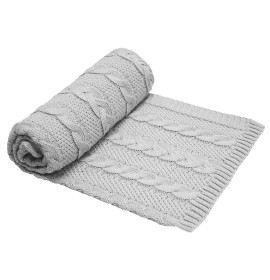 Плед PLE-22 "Коси" сірий