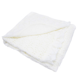 Плед PLE-01 "Ажурный" белый