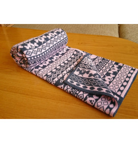 Плед PLE-21 "Цыплята" розовый/серый