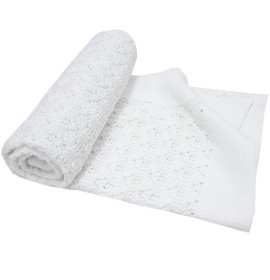 Плед Ажурный хлопковый EKO ple-45 белый