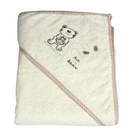 Рушник на кнопках Мишка EKO OK-04 біле